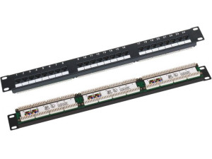 Patchpanel Utp Kat.6 19 Cali 1U 24Xrj45 Lsa