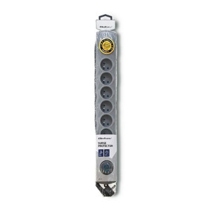 Listwa Antyprzepięciowa Quick Switch, 8 Gniazd, 1,8M, Szara