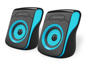Głośniki Flamenco 2.0 Usb Czarno-Niebieskie