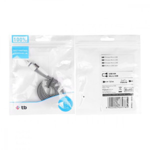 Kabel Usb-Micro Usb 1M Szary