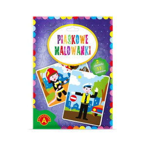 Piaskowe Malowanki Policjant ,Strażak