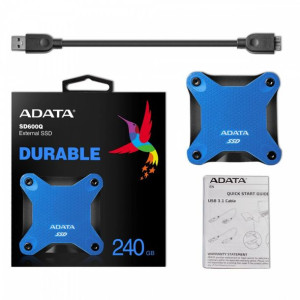 Dysk Ssd External Sd600Q 240Gb Usb3.1 Blue
