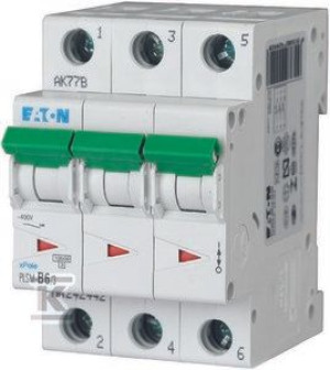Wyłącznik nadprądowy 3-biegunowy PLSM-B6/3-MW