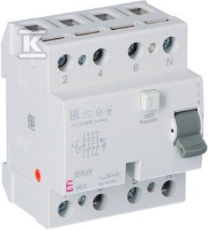 Wyłącznik różnicowoprądowy EFI6-P4 AC 40/0.03