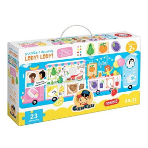 Puzzle Z Dziurką Lody! Lody!