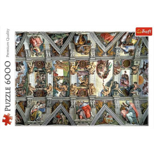 Puzzle 6000 Elementów Sklepienie Kaplicy Sykstynskiej