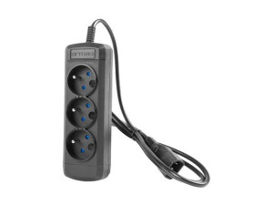 Listwa Przedłużacz Arcolor3 0.6M Ups 3X 230V Pl Iec Czarna