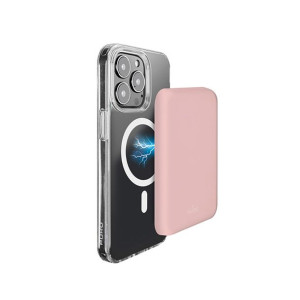 Powerbank bezprzewodowy MagSafe PURO Slim PowerMag 4000mAh (Dusty Pink)