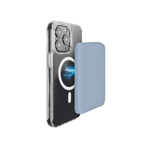 Powerbank bezprzewodowy MagSafe PURO Slim PowerMag 4000mAh (Powder Blue)