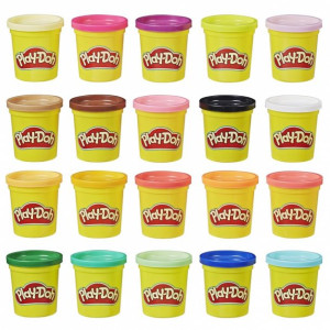 Zestaw Mas Plastycznych Playdoh 20 Tub