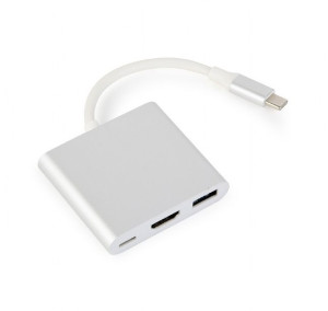 Adapter Usb Typ C Srebrny