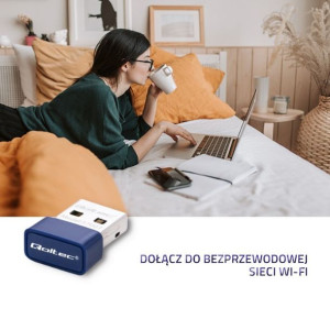 Bezprzewodowy Mini Adapter Wi-Fi | Bt 4.0 Usb | Standard N