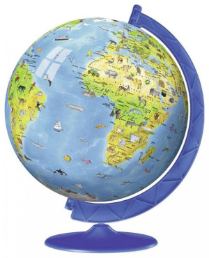 Puzzle 180 Elementów 3D Kula Dziecinny Globus