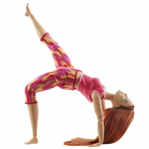 Lalka Barbie Made To Move Kwieciste Czerwony Strój
