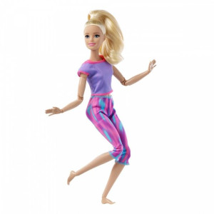 Lalka Barbie Made To Move Kwieciste Różowy Strój