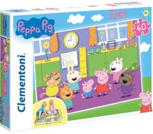 Puzzle Podłogowe 40 Elemetów Świnka Peppa