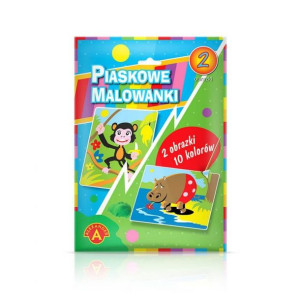 Piaskowa Malowanka Hippopotam Małpa