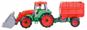 Truxx Traktor Z Przyczepą Do Siana W Otwartym Pudełku