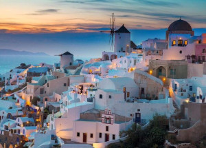 Puzzle 1000 Elementów Wieczór Na Santorini