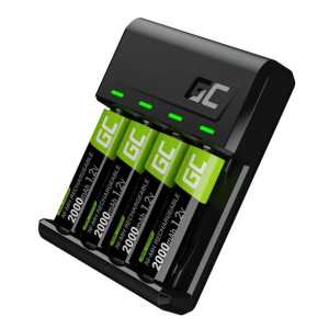 Ładowarka Vitalcharger + 4X Akumulatory Aa 2000Mah