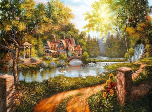 Puzzle 500 Elementów Domek