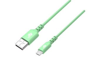 Kabel Usb-Micro Usb 1M Silikonowy Zielony Quick Charge