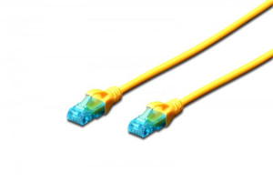 Patch Cord U/Utp Kat.5E Pvc 5M Żółty