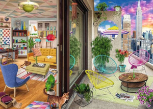 Puzzle 2D 1000 Elementów Apartment W Nowym Jorku
