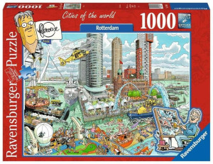 Puzzle 2D 1000 Elementów Rotterdam