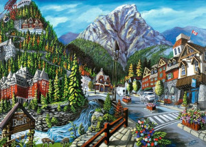 Puzzle 2D 1000 Elementów Witamy W Banff