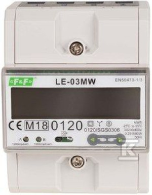 Dwutaryfowy licznik energii elektrycznej, 3-fazowy