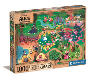 Puzzle 1000 Elementów Story Maps Alicja W Krainie Czarów