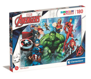 Puzzle 180 Elementów Super Kolor The Avengers