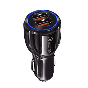 Ładowarka Samochodowa Q3 3.0 2Xusb Mce478 B Czarna