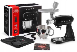 Zestaw SMEG SMF23BLEU Czarny ROBOT PLANETARNY