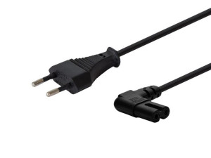 Kabel Zasilający 2Pin, C7 Kątowy Męski, 1,8M, Cl-118