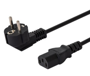 Kabel Zasilający Schuko Męski - Iec C13, Kątowy, 3M, Cl-146