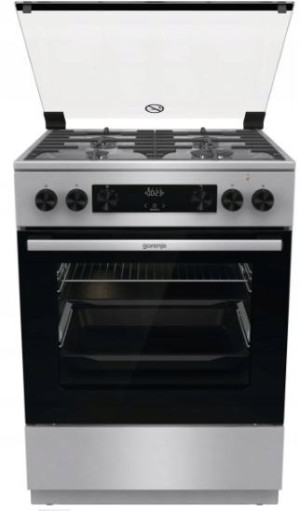 Kuchnia gaz-ele Gorenje GKS6C70XF Termoobieg Grill