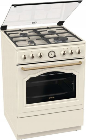 Kuchnia Gorenje GKS6C70CLI Grill Termoobieg Retro