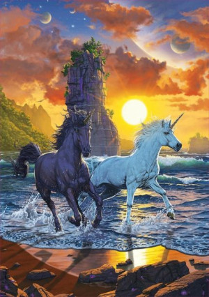 Puzzle 1000 Elementów Jednorożce Na Plaży, Vincent Hie