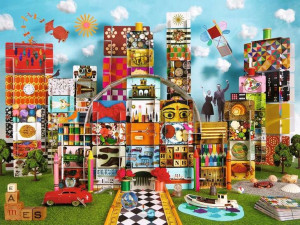 Puzzle 1500 Elementów Dom Z Fantazją