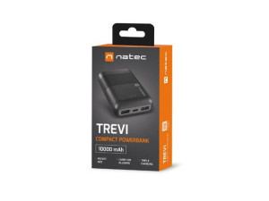 Powerbank Trevi Compact 10000Mah 2X Usb + Usb-C Czarny