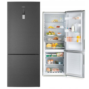 Lodówka Candy CMNV7184DX 70cm A++ 185,5 cm NoFrost