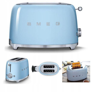 Toster Smeg TSF01PBEU 2 Tosty 950W Stal Niebieski
