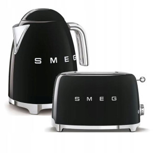 Zestaw Czajnik + Toster Smeg Retro Czarne