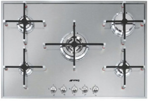 Płyta gazowa SMEG PX7502DE z serii LINEA 5 PALNIK
