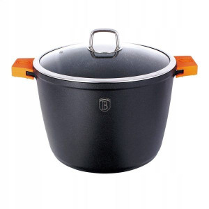 Garnek Z Pokrywką 24cm 6.8l Granit Diamond Bh1100n
