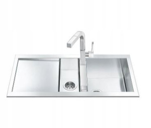 ZLEWOZMYWAK SMEG LQR100-2 Universale stal inox
