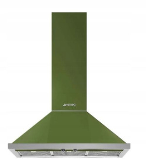 OKAP PRZYŚCIENNY SMEG KPF9OG oliwkowy 781m³/h90cm