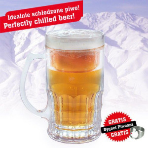 KUFEL CHŁODZĄCY Lodowy 650ml klasyczny kształt